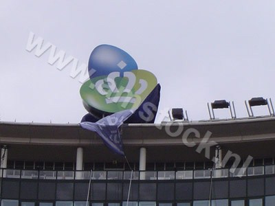 Logo onthulling KPN - inflatable logo onthulling