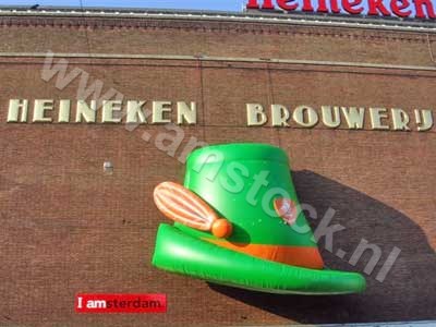 Heineken hoedje - inflatable heiniken hoed